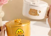 甄义堂304不锈钢泡面碗1100ml，仅售7.9元，可爱又实用！